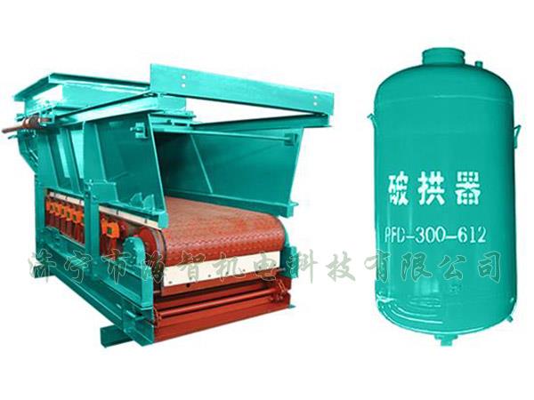 防止在給料機(jī)距離倉(cāng)口較高的時(shí)候，連接段內(nèi)的物料壓實(shí)粘結(jié)成拱或粘壁